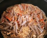 炊き込みご飯(鶏もも肉、しいたけ)作り方3写真