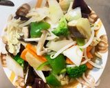レンジ簡単きな粉コク旨オイ味噌味甘酢酢豚作り方14写真
