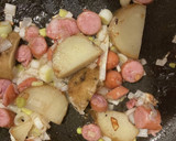 じゃがいもとイカの塩辛のネギ玉子炒め43作り方8写真