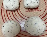 白いふわもち♡黒ごまあんミニ食パン作り方5写真