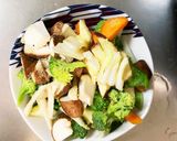 お一人様味噌クリーム味根菜たっぷり野菜炒作り方10写真