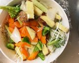 お一人様ピリ辛味噌味根菜たっぷり野菜炒め作り方12写真
