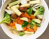 お一人様ピリ辛味噌味根菜たっぷり野菜炒め作り方13写真