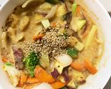 お一人様ピリ辛味噌味根菜たっぷり野菜炒め作り方21写真