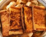 醤油焦がし油揚げでキツネかしわうどん作り方5写真
