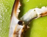 渡り蟹のトマトクリームパスタ作り方2写真