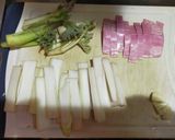 山うどとベーコンのパスタ作り方2写真