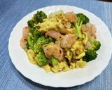 春色✨エビとブロッコリーの塩麹炒め作り方4写真