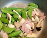 スナップえんどうとベーコンの炒め物作り方5写真