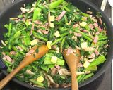 和イタリアン★かき菜のベーコンチーズ炒め作り方12写真
