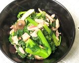 和イタリアン★かき菜のベーコンチーズ炒め作り方13写真