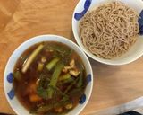 お酢が決め手　熱いつけつゆに冷たいお蕎麦作り方9写真