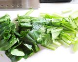 5分で完成☆小松菜のくるみ味噌炒め作り方1写真