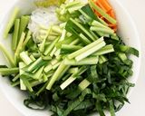 白滝と小松菜ひじきの醤油麹和風チャプチェ作り方1写真