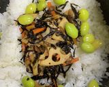 ひじきと豆の五目寿司用　酢飯作り方7写真