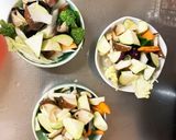 肉無豆腐きな粉爽やかごまプルコギ味野菜炒作り方12写真