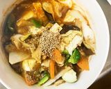 肉無豆腐きな粉爽やかごまプルコギ味野菜炒作り方18写真