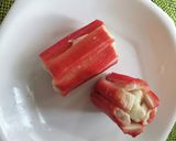 お弁当おかず　カニカマフラワー♪作り方4写真