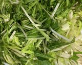水菜とじゃがいもの牛肉炒め　46作り方2写真