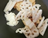 厚揚げ&レンコン梅マヨソテー☆お弁当作り方1写真
