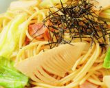 たけのことキャベツのかんたん和風パスタ作り方6写真
