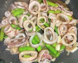 イカとアスパラのガリバタ醤油炒め作り方8写真