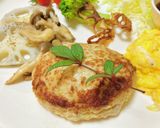 ハンバーグメインの晩ごはんのおかず作り方1写真