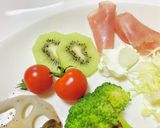 ハンバーグメインの晩ごはんのおかず作り方4写真