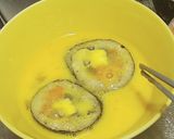 キンパと溶きほぐした卵(キンパジョン)作り方1写真