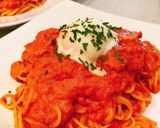 トマトクリームパスタ作り方8写真