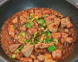 豚レバーのネギ丼作り方6写真