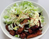 豚レバーのネギ丼作り方8写真
