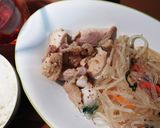 鶏むね肉のハニーマスタード焼き&野菜炒め作り方10写真