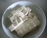 アスパラとソーセージの豆腐炒め作り方1写真