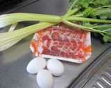 素材が引き立つ、セロリと豚肉の甘辛炒め作り方1写真