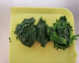 ほうれん草のバタコーン醤油おかか作り方1写真