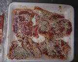 豚薄切り肉のゴマ・ケチャップ風味作り方3写真