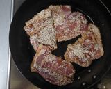 豚薄切り肉のゴマ・ケチャップ風味作り方4写真