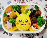 ポケモン弁当　ピカチュウ　キャラ弁作り方7写真