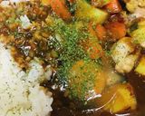 レトルト活用●鶏肉と人参＆馬鈴薯のカレー作り方4写真