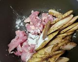 鶏肉とごぼう味噌炒め☆お弁当☆ランチ丼作り方1写真