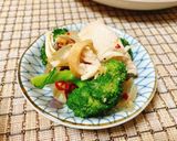 ブロッコリーとスモークチキンのペペロン作り方5写真
