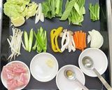 ベジ♪鶏肉の野菜炒め作り方1写真