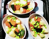 根菜とチキンの味噌マヨチーズグリル焼き作り方3写真