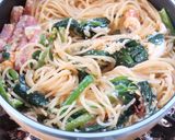 ほうれん草・卵・ベーコンのポパイパスタ作り方9写真