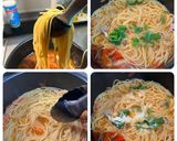 パンチェッタ風豚肩肉のトマトスパゲッティ作り方6写真
