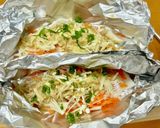 生鮭の味噌マヨホイル焼き♪作り方4写真