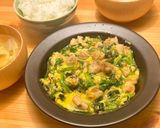 鶏とほうれん草のふわとろ卵炒め作り方6写真
