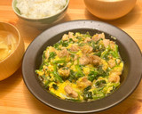 鶏とほうれん草のふわとろ卵炒め作り方6写真
