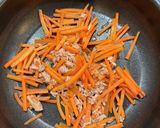 ツナとにんじんのチーズ卵とじ作り方1写真